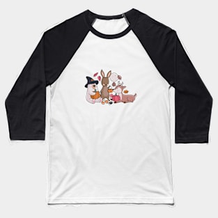 Woodland Halloween Baseball T-Shirt